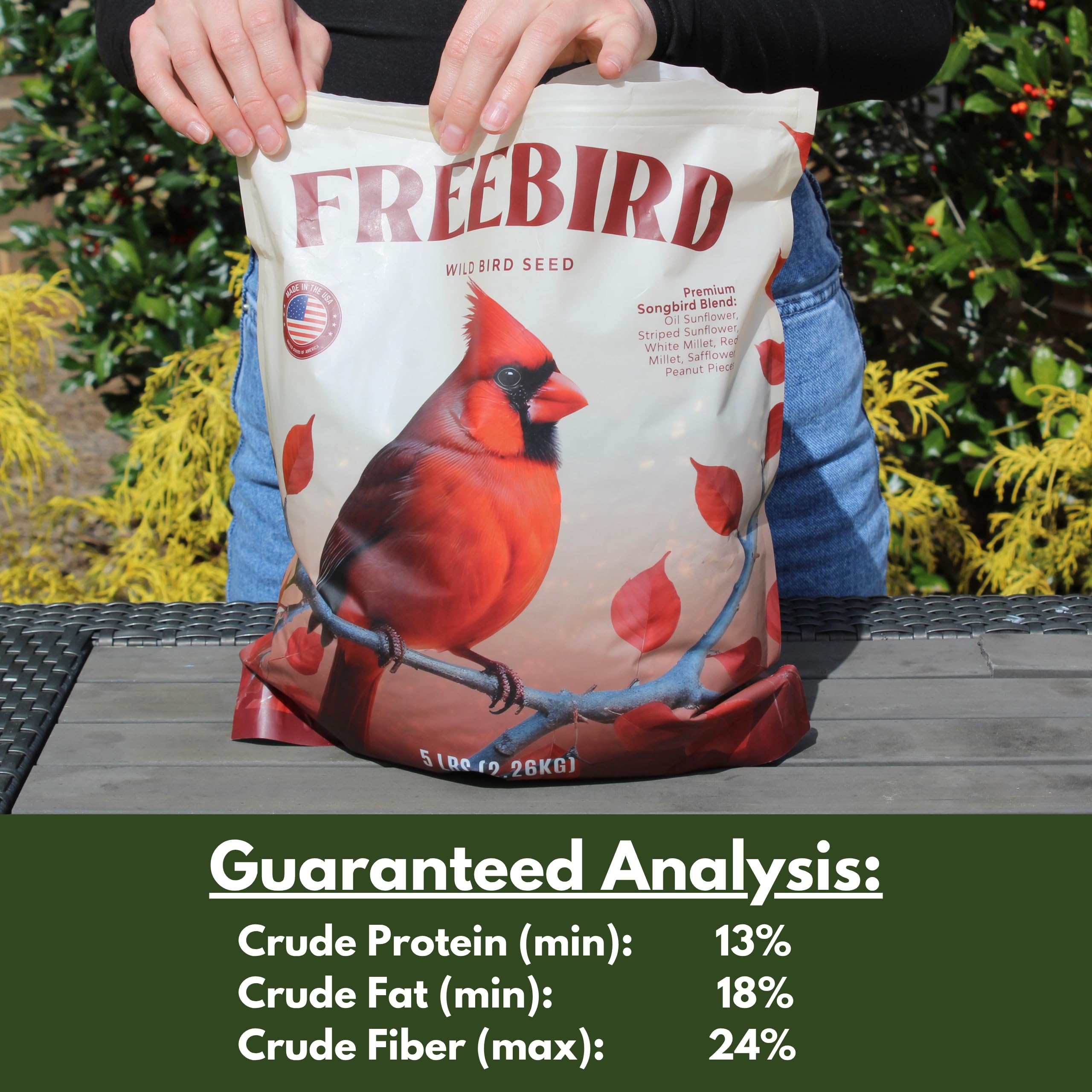 Freebird alimentation oiseaux exterieur, facile a utiliser avec toutes les mangeoires.