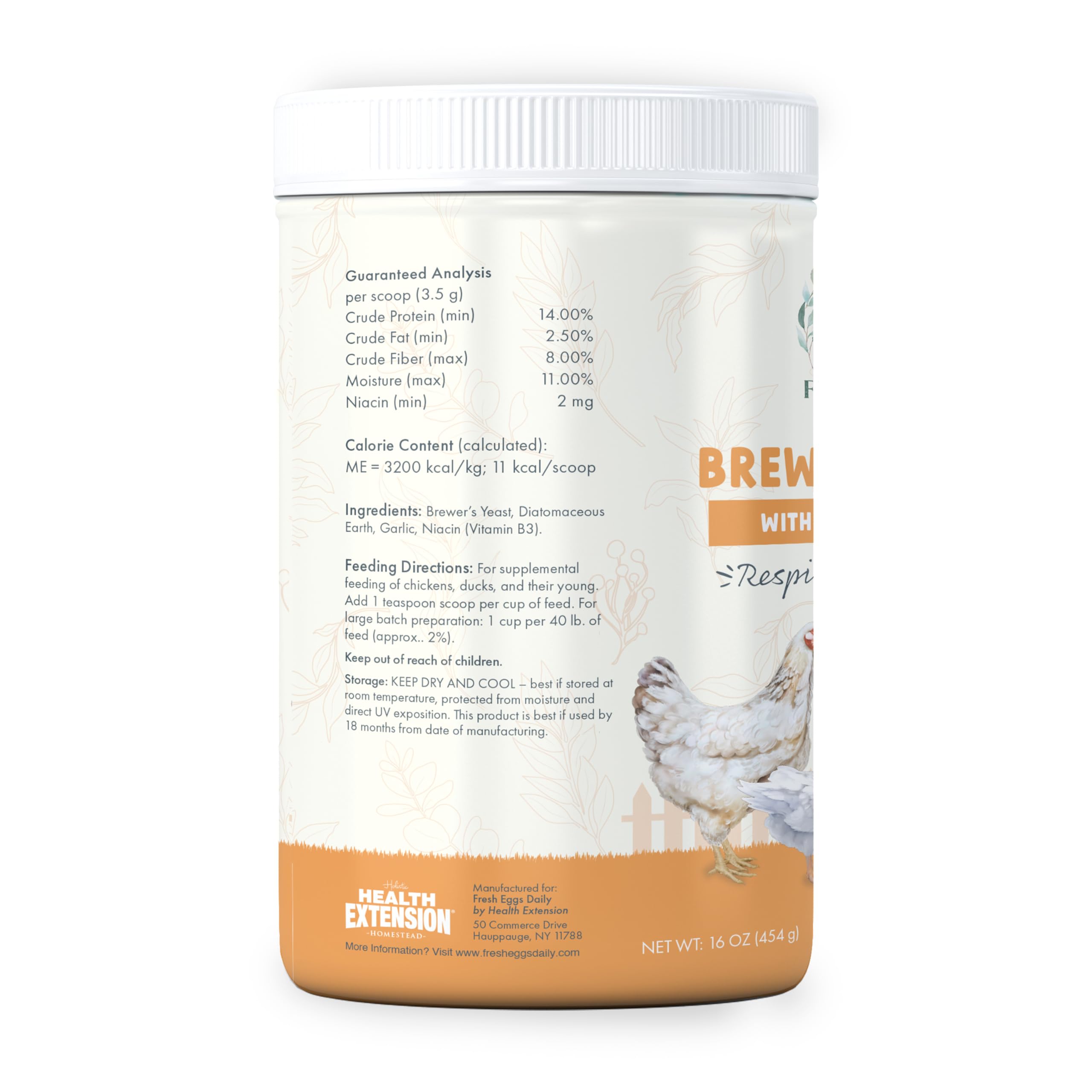Fresh Eggs Daily doseur levure bière, dosage simple pour aliments quotidiens