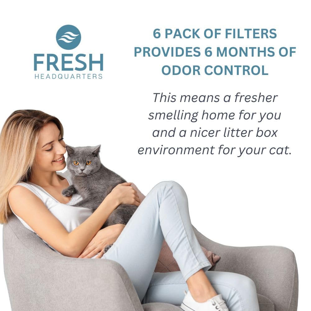 Filtre Fresh Headquarters compatible avec boîtes d'angle Nature's Miracle.