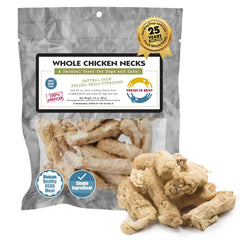 Fresh Is Best – cou de poulet séché pour chiens, récompense protéinée et croquante.