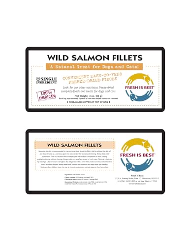 Fresh Is Best saumon-fillets-tranches-sechees : bouchées croquantes riches en protéines pour chiens et chats.