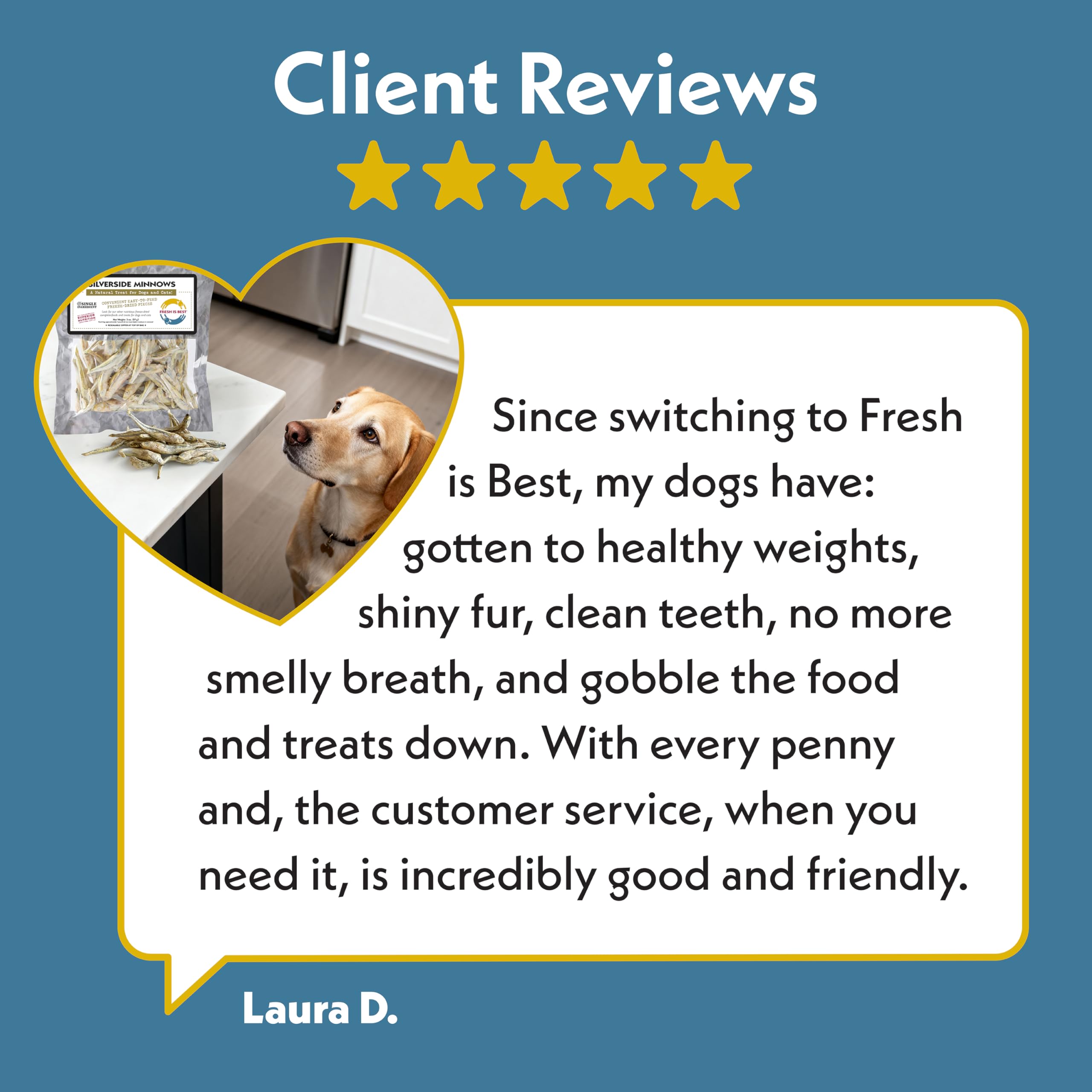 Fresh Is Best Silverside Minnows – fabriqué aux États‑Unis avec des ingrédients américains.