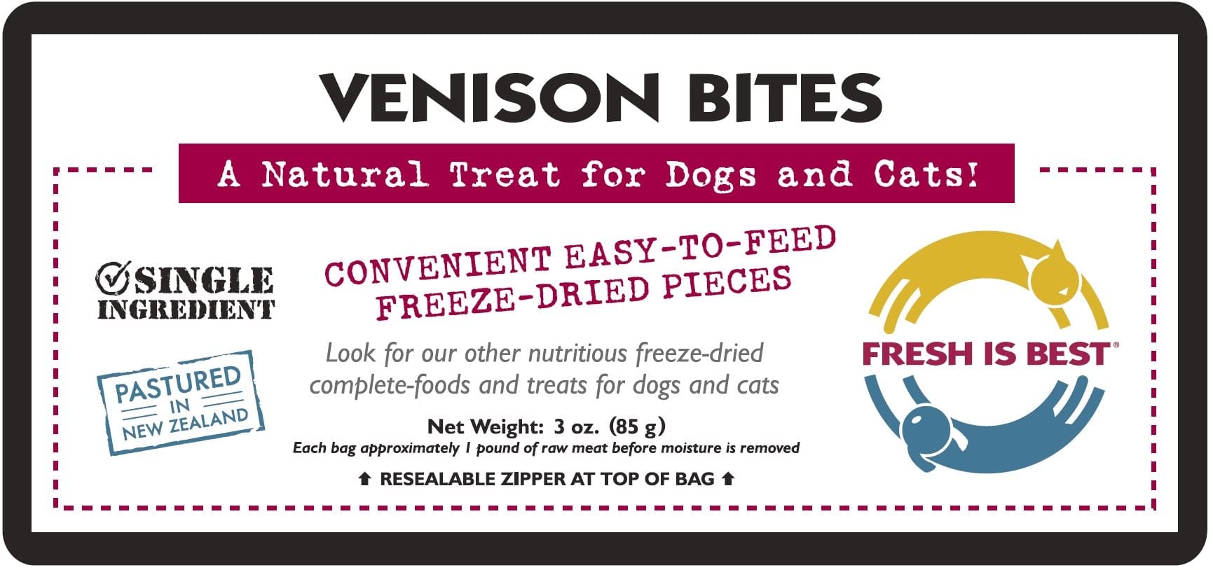Friandises Fresh Is Best fabriqué aux États-Unis pour votre animal.