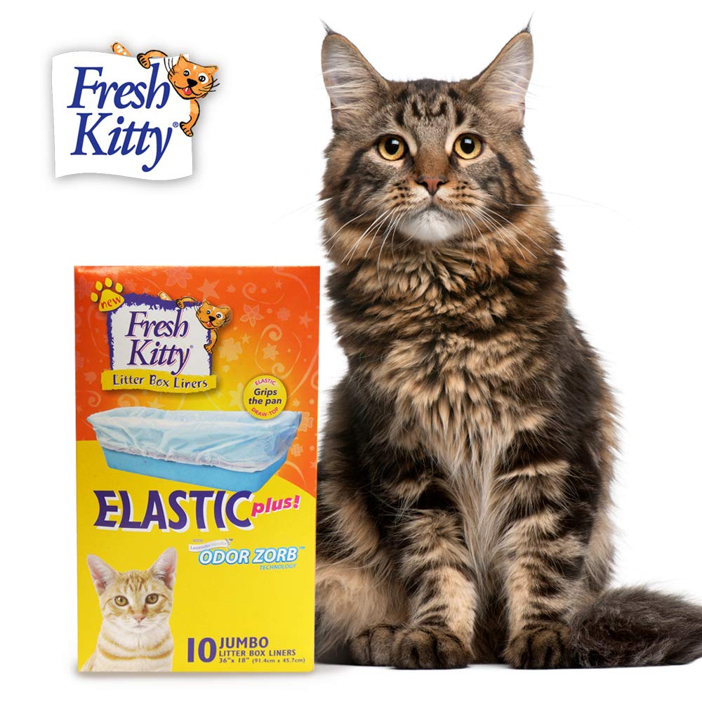 Fresh Kitty liners elastiques avec ouverture et cordon assurant un maintien sûr.