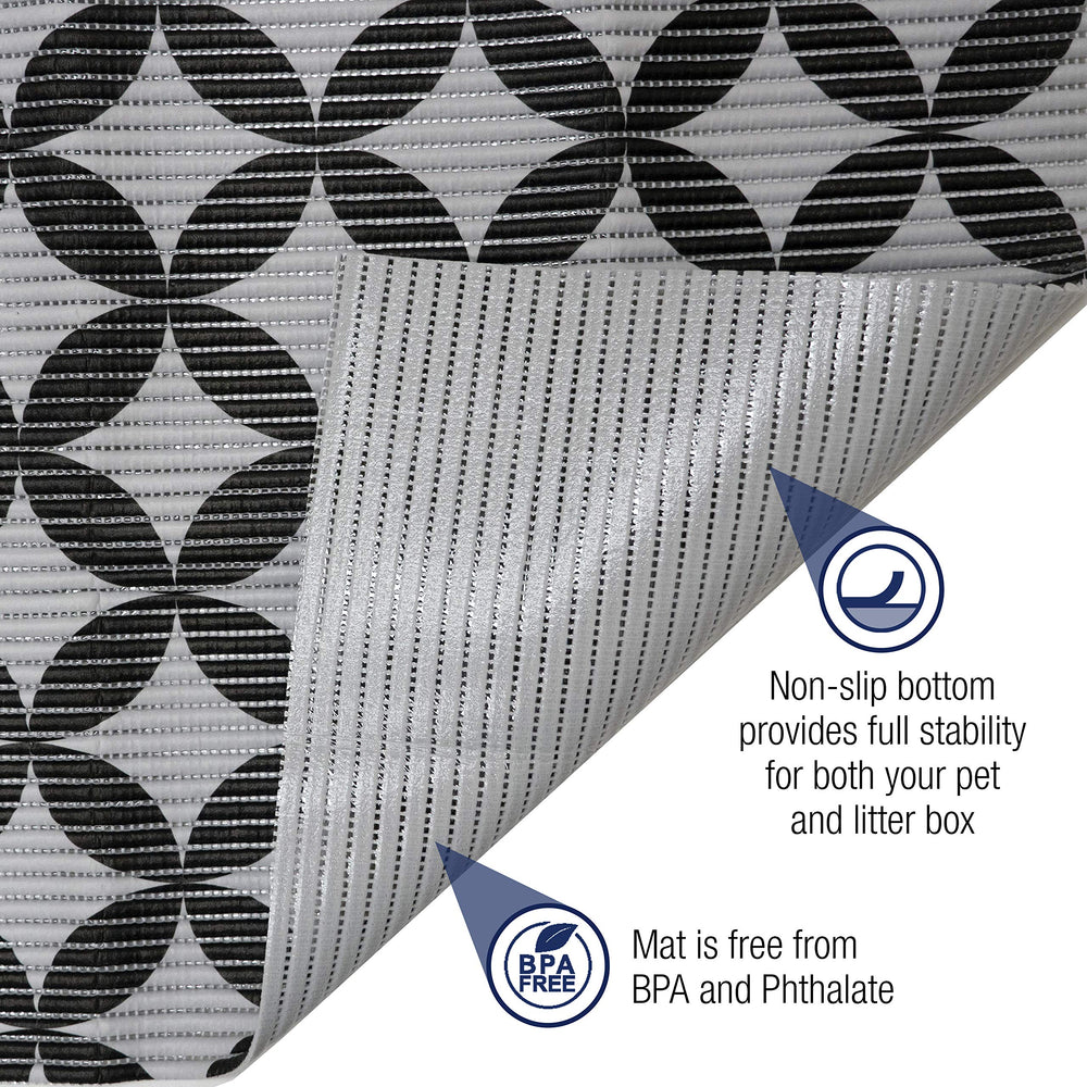 Fresh Kitty tapis litière, creux poreux captent les grains pour moins de nettoyage