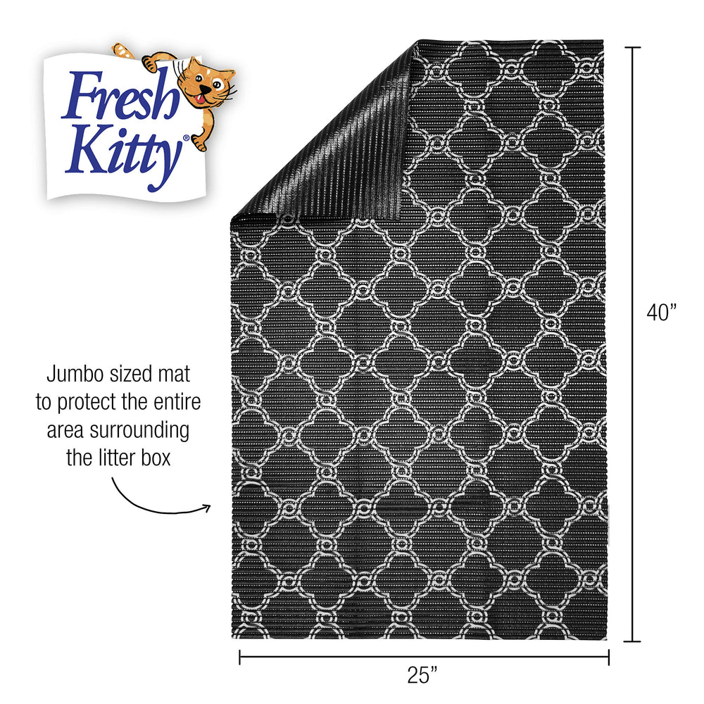 Fresh Kitty dessous-litiere protège sol et réduit nettoyages.