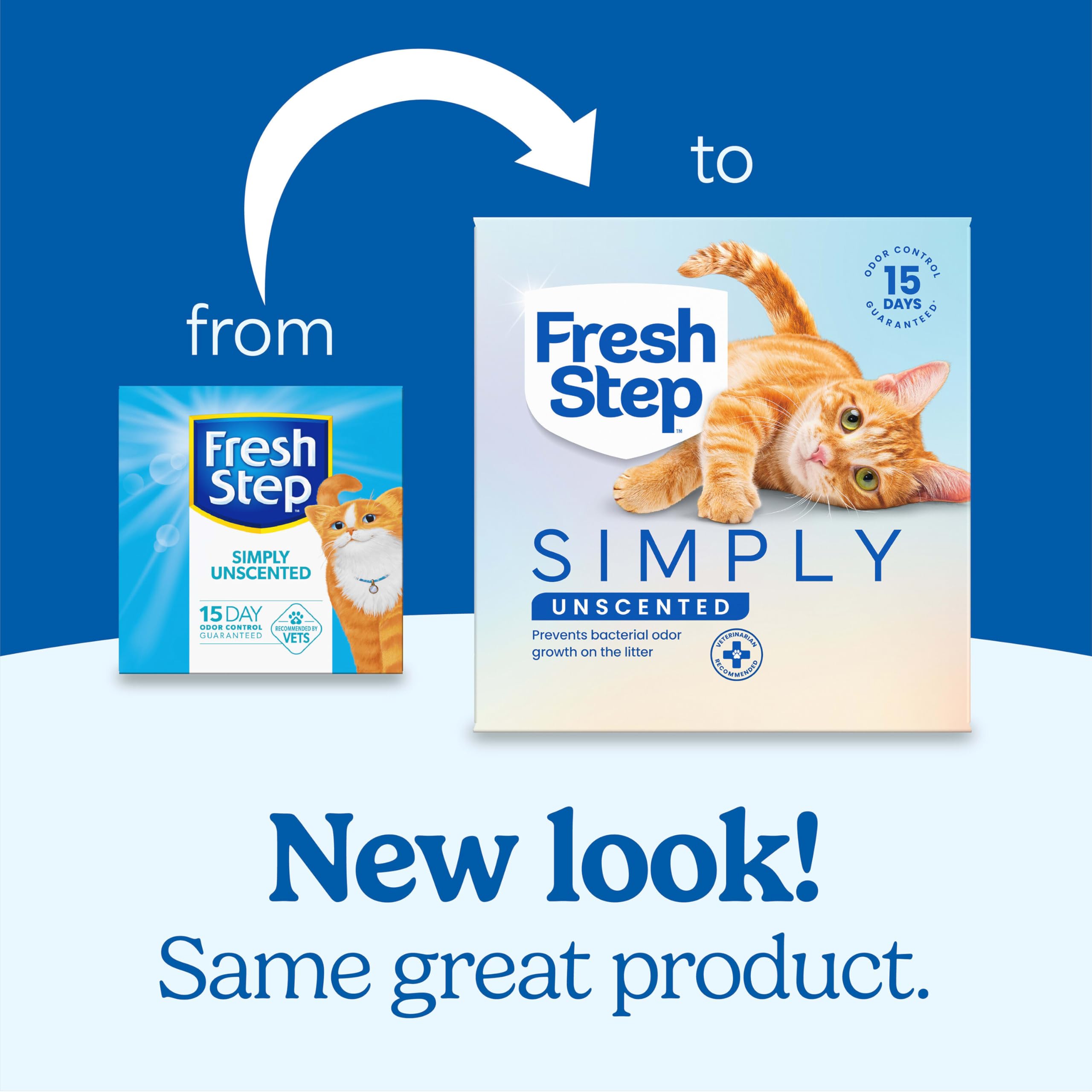 Fresh Step litière avec charbon actif, technologie litière, neutralise les odeurs.