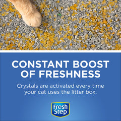 Fresh Step cristaux déodorants litière chat - format sec qui reste en place.