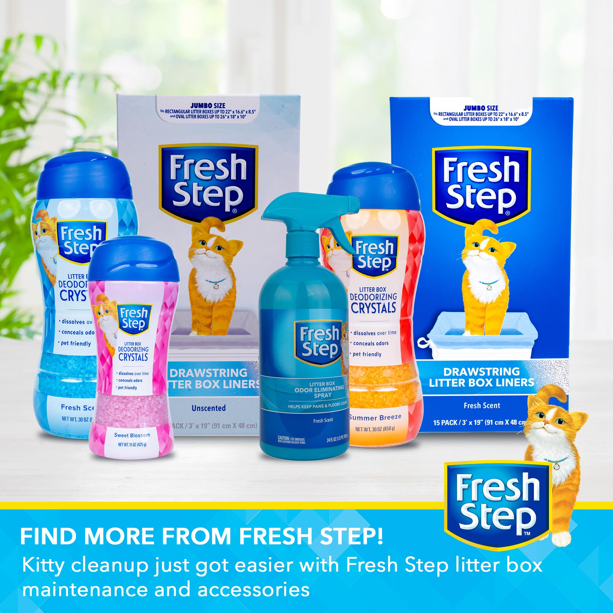 Fresh Step: format-sec évite les déversements et réduit les odeurs.