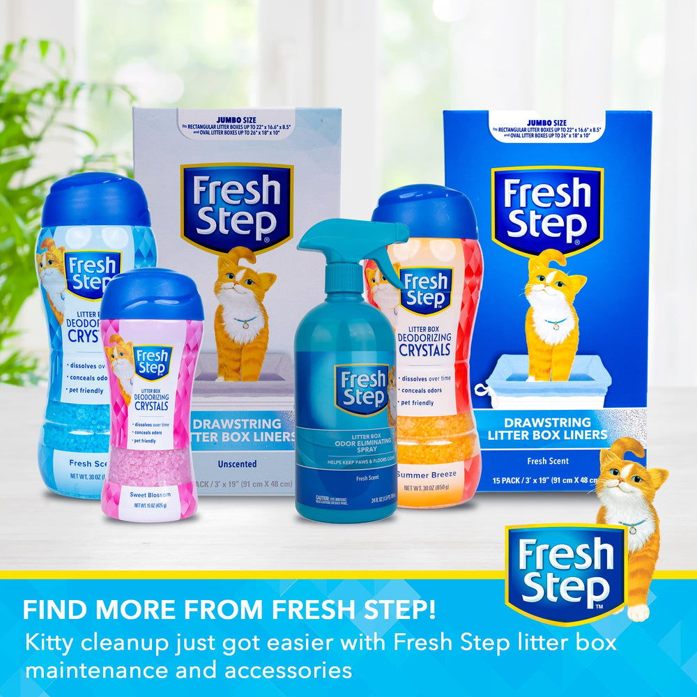 Fresh Step: format-sec évite les déversements et réduit les odeurs.