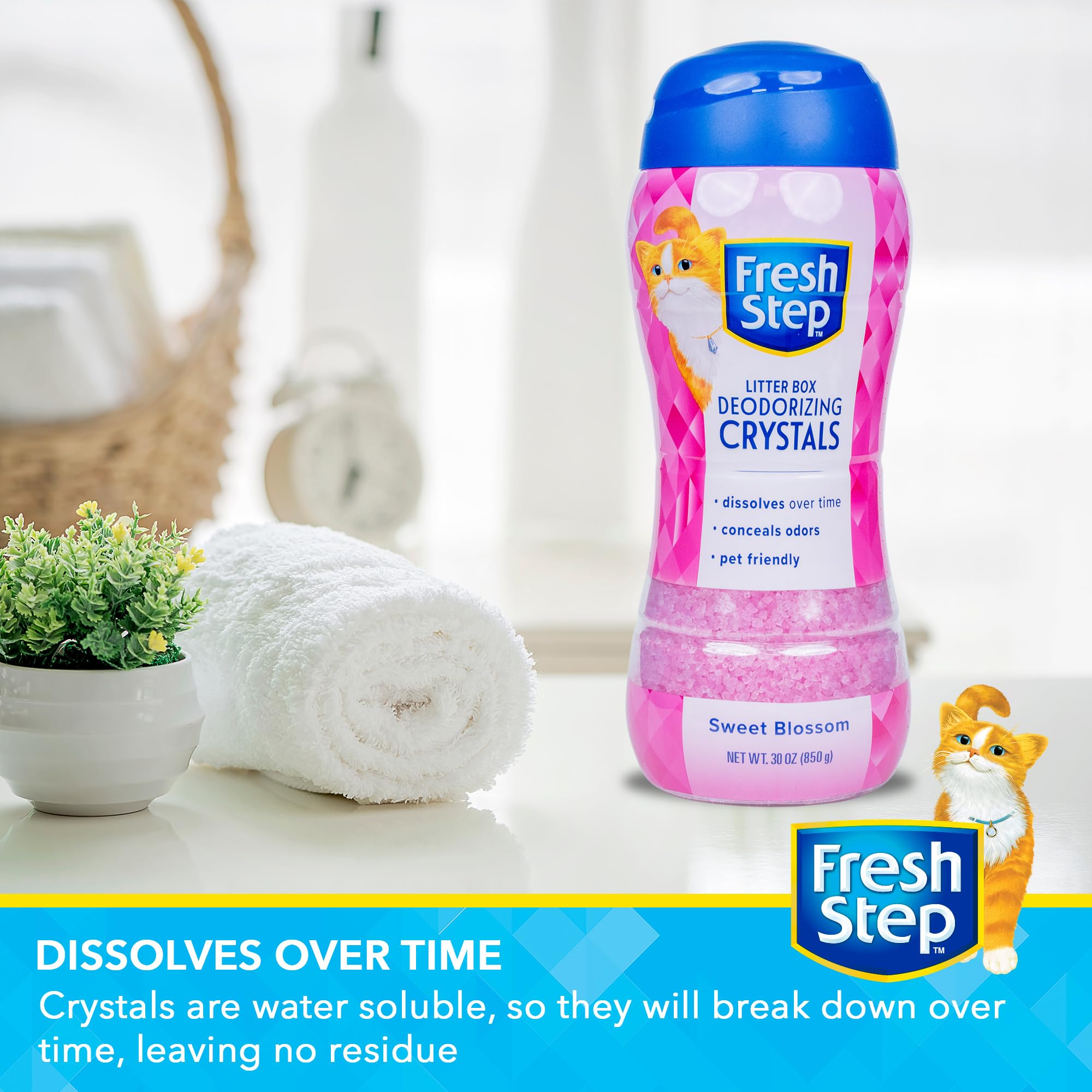 Fresh Step: senteur Douceur Florale qui parfume sans être intrusif.