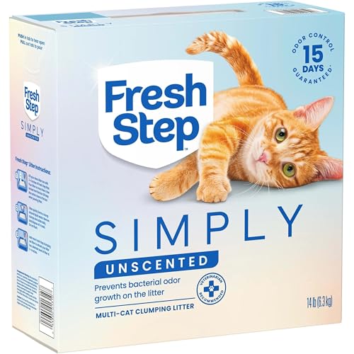 Fresh Step emballage pratique pour un rangement facile.