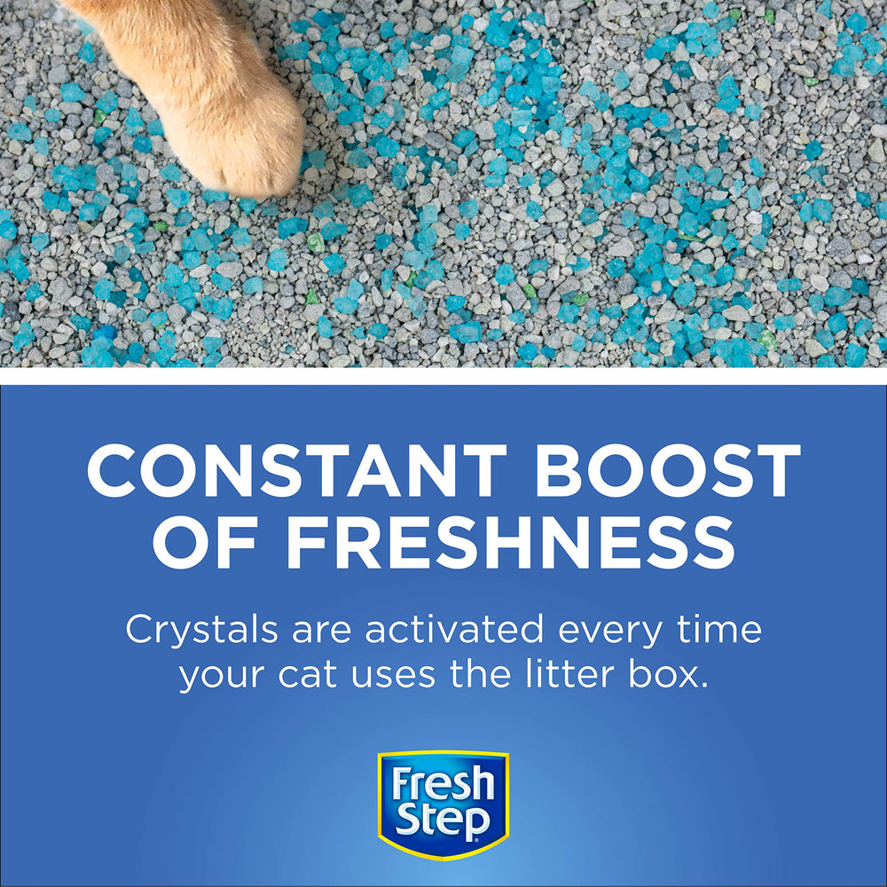 Fresh Step format-sec-cristaux restent secs et propres.
