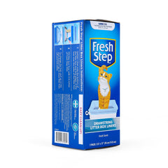 Grand bac compatible Fresh Step protège les bords et facilite le remplissage.