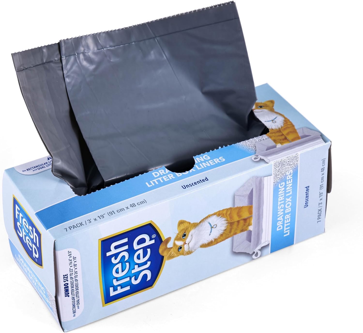 Fresh Step Jumbo liner: sans parfum, choix neutre pour espaces multi-chats.