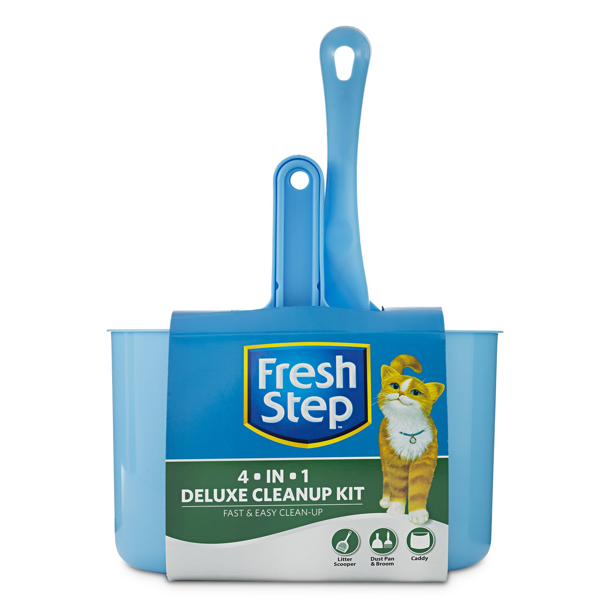 Fresh Step Deluxe Pelle Litière, collecte efficace des excréments pour un rangement propre.