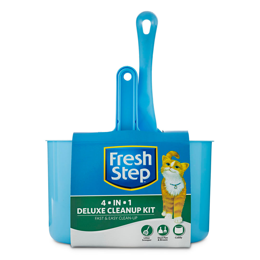 Fresh Step Deluxe Pelle Litière, collecte efficace des excréments pour un rangement propre.