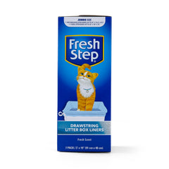 Le liner Fresh Step avec cordon de fermeture contient les granulés.