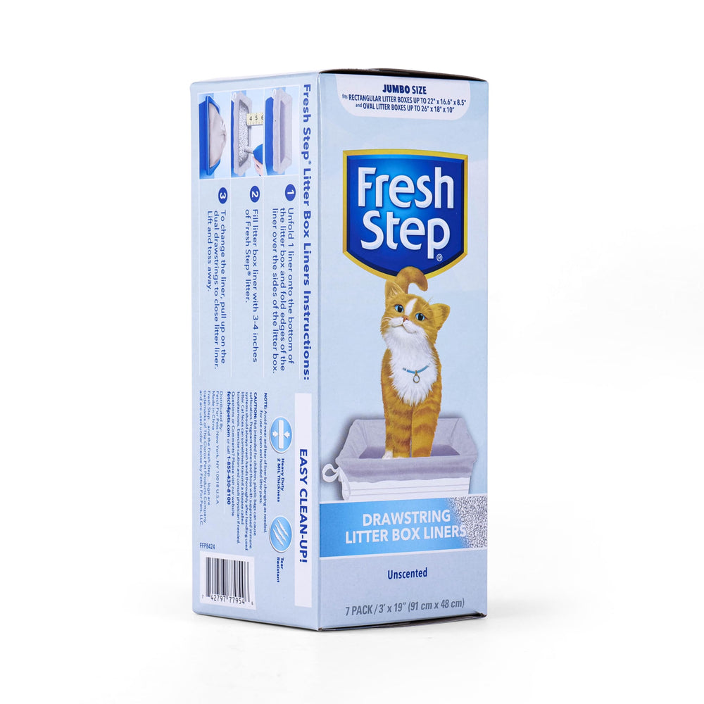 Film épais et résistant utilisé par Fresh Step pour éviter les déchirures.