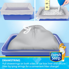 Cordons de fermeture Fresh Step pour transport propre et sans fuite.