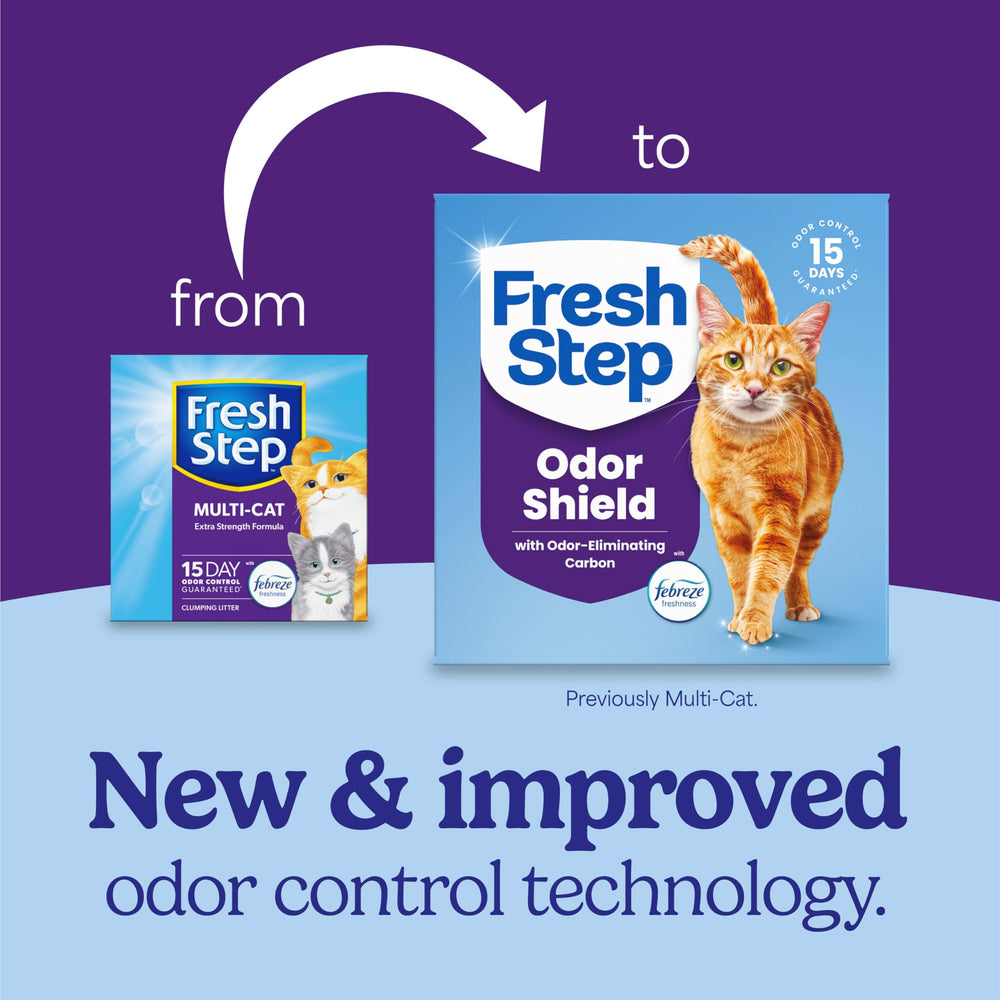 Fresh Step litière charbon actif neutralise les odeurs
