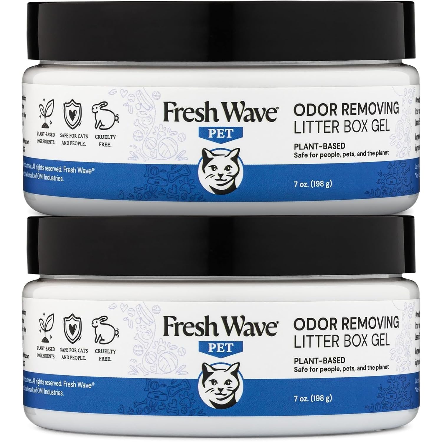Gel Fresh Wave pour litière, bouteille 7 onces, élimine rapidement les odeurs.