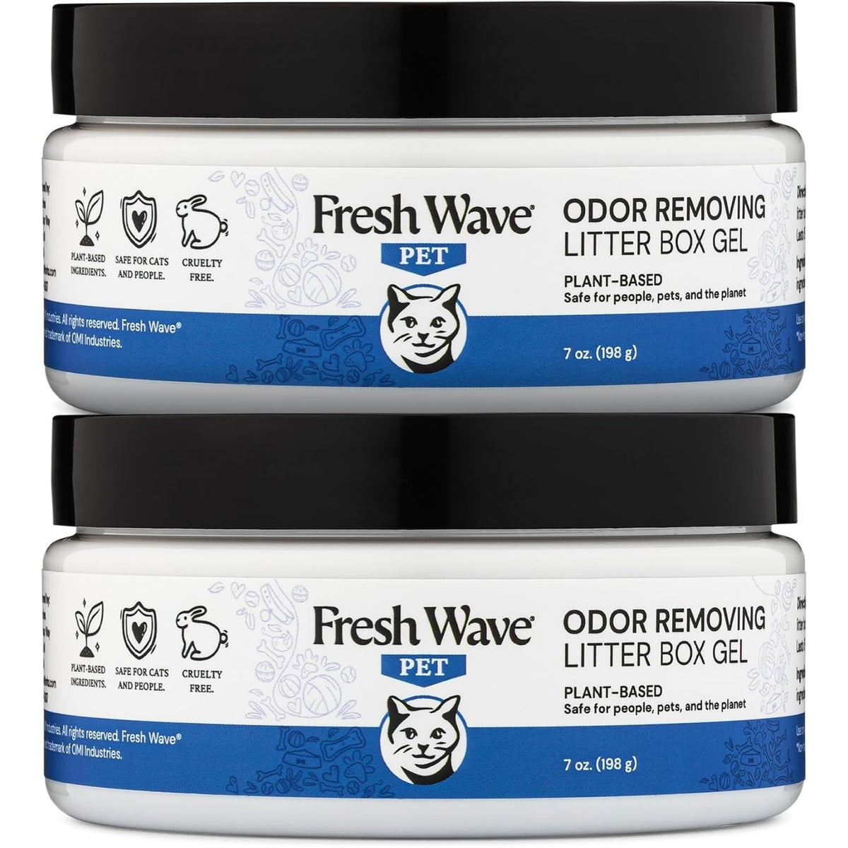 Gel Fresh Wave pour litière, bouteille 7 onces, élimine rapidement les odeurs.