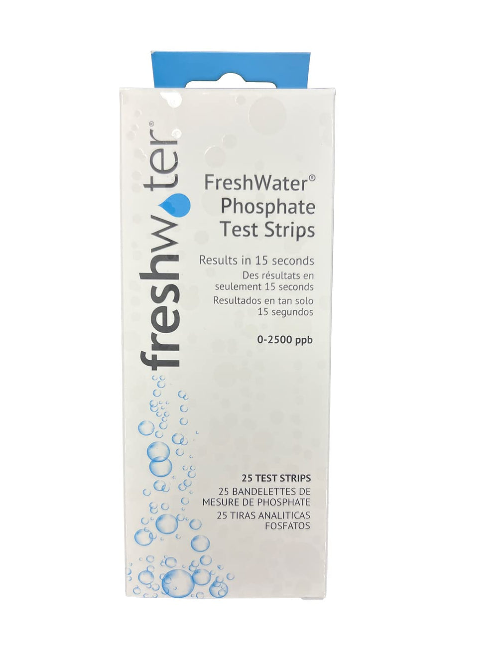 FreshWater Bandes de test phosphate eau douce — vérification rapide des niveaux pour prévenir les algues.