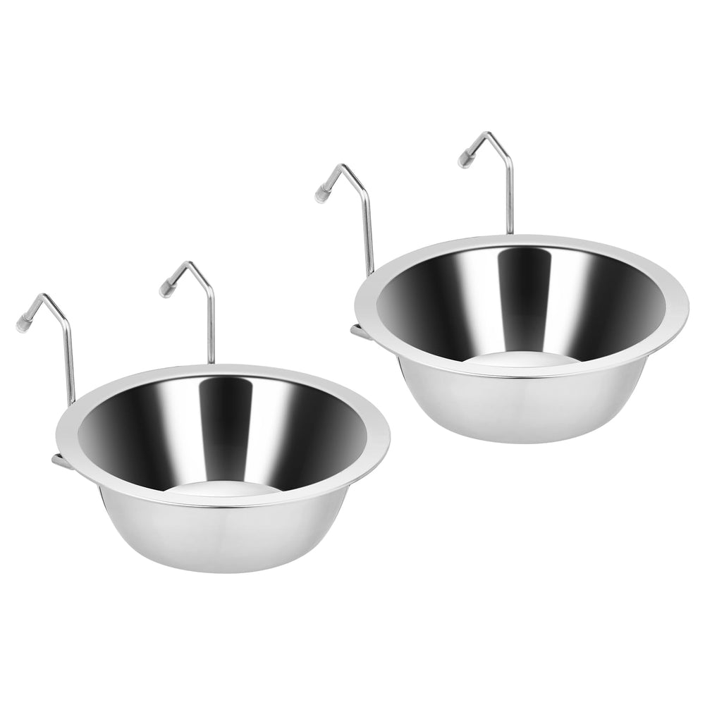 Bol d'eau suspendu Fri4Free en acier inoxydable, remplissage facile sans retirer le support.