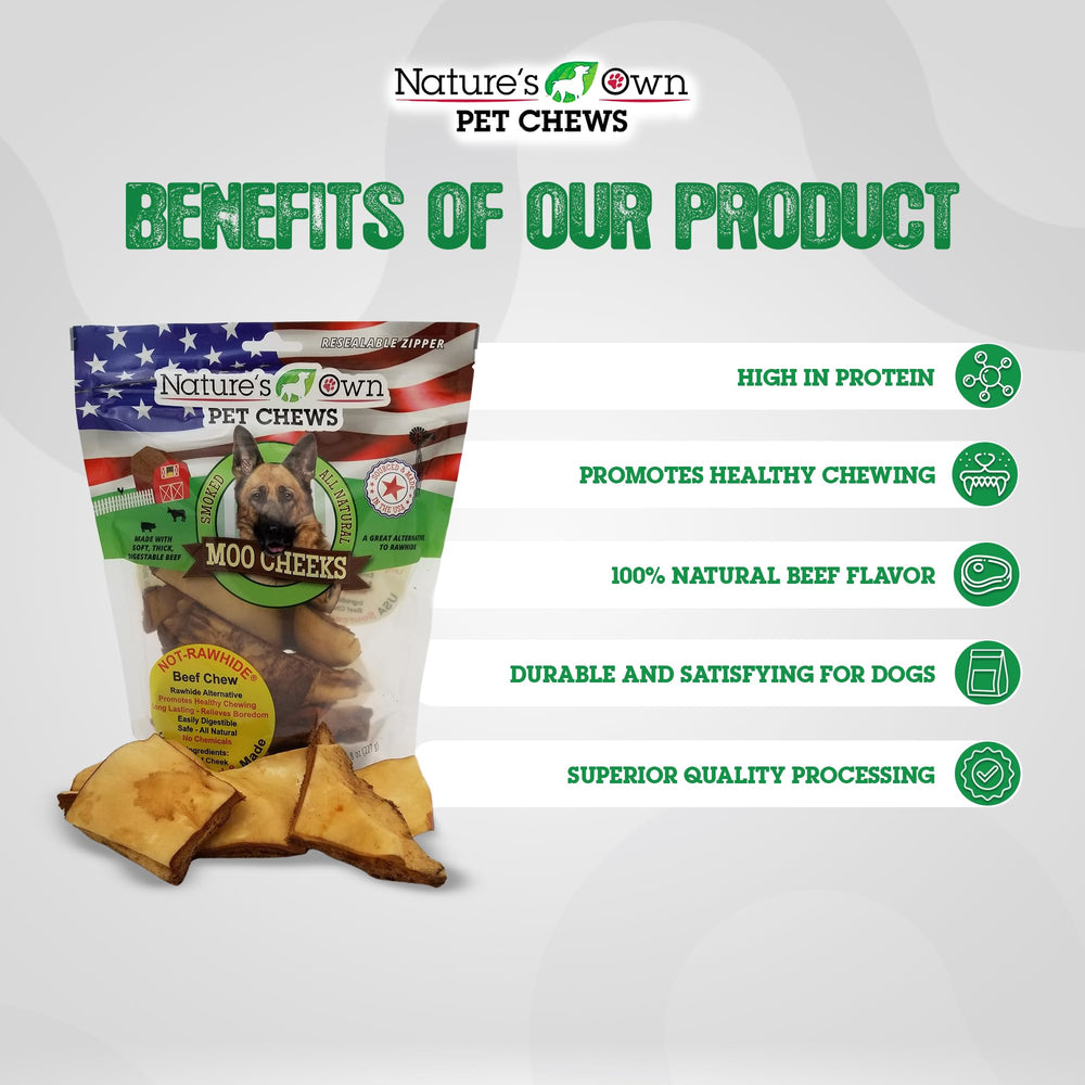 Ingrédients 100% naturels de Nature's Own, friandise bœuf tendre pour chiens.