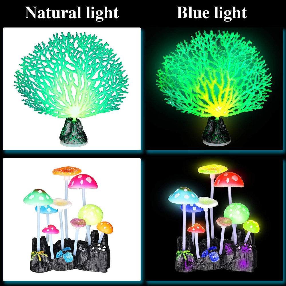 Frienda algue lumineuse kelp rose offrant une lueur douce pour l’aquarium.