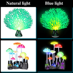 Frienda algue lumineuse kelp rose offrant une lueur douce pour l’aquarium.