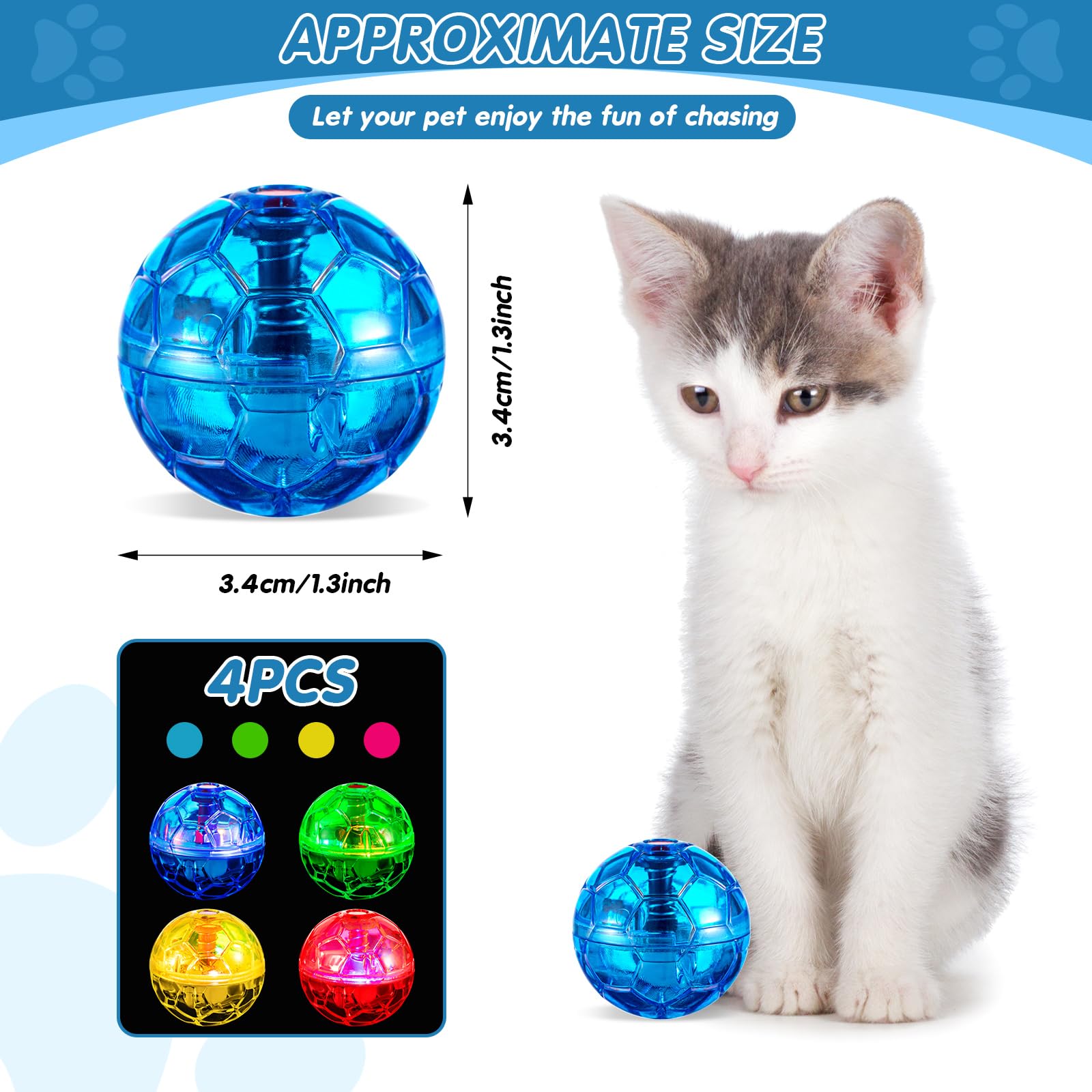 Balles lumineuses Frienda portables pour animaux, jeu et exercice