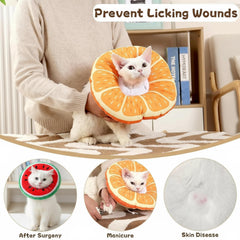 Frienda collier-cone chat ajustable, ajuste facilement le tour de cou.