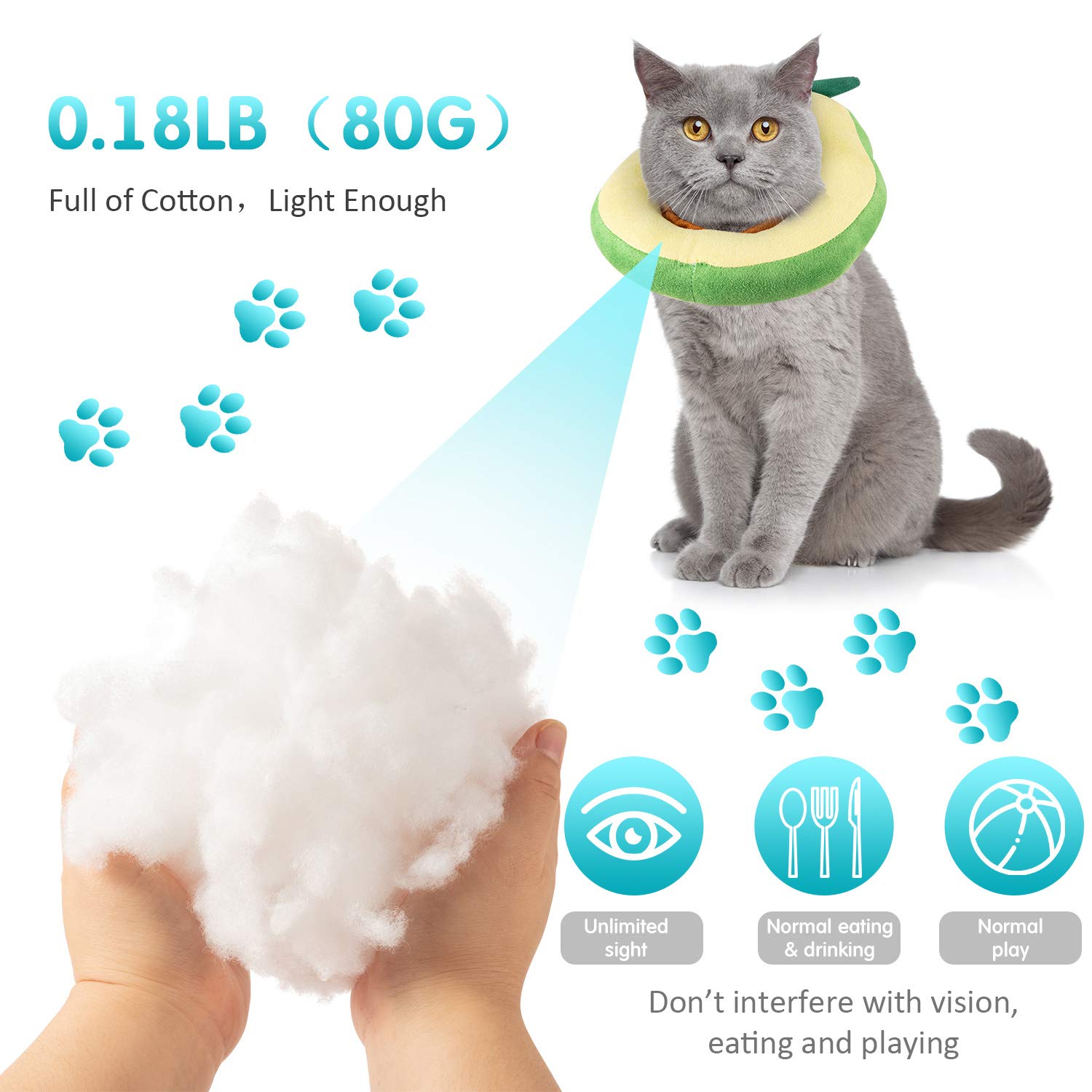 Frienda collier cône chat forme tartine bord, accessoire mignon et pratique