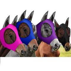 Frienda masque mouches chevaux ensemble 4 couleurs offrant protection pratique lors des sorties