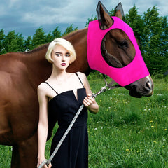 Frienda masque mouches chevaux tissu respirant évite la surchauffe et reste agréable