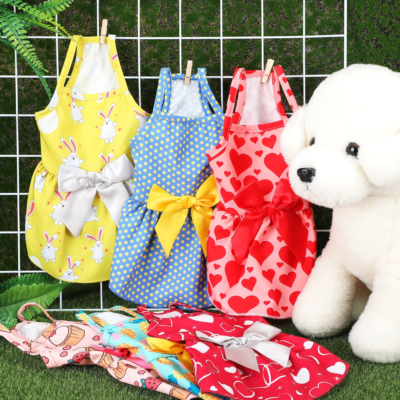 Robe Frienda pour chat et chien, détail dentelle florale