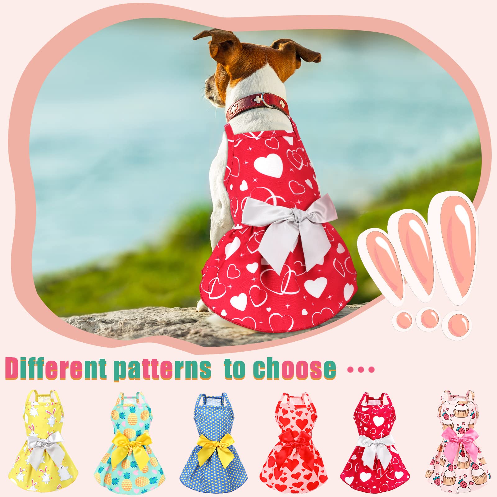 Robe Frienda tendance florale pour petit animal de compagnie