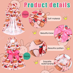 Robe Frienda pour chien avec jupon floral, look léger