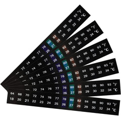 Frienda thermomètre horizontal adhésif, affichage clair sur aquarium.