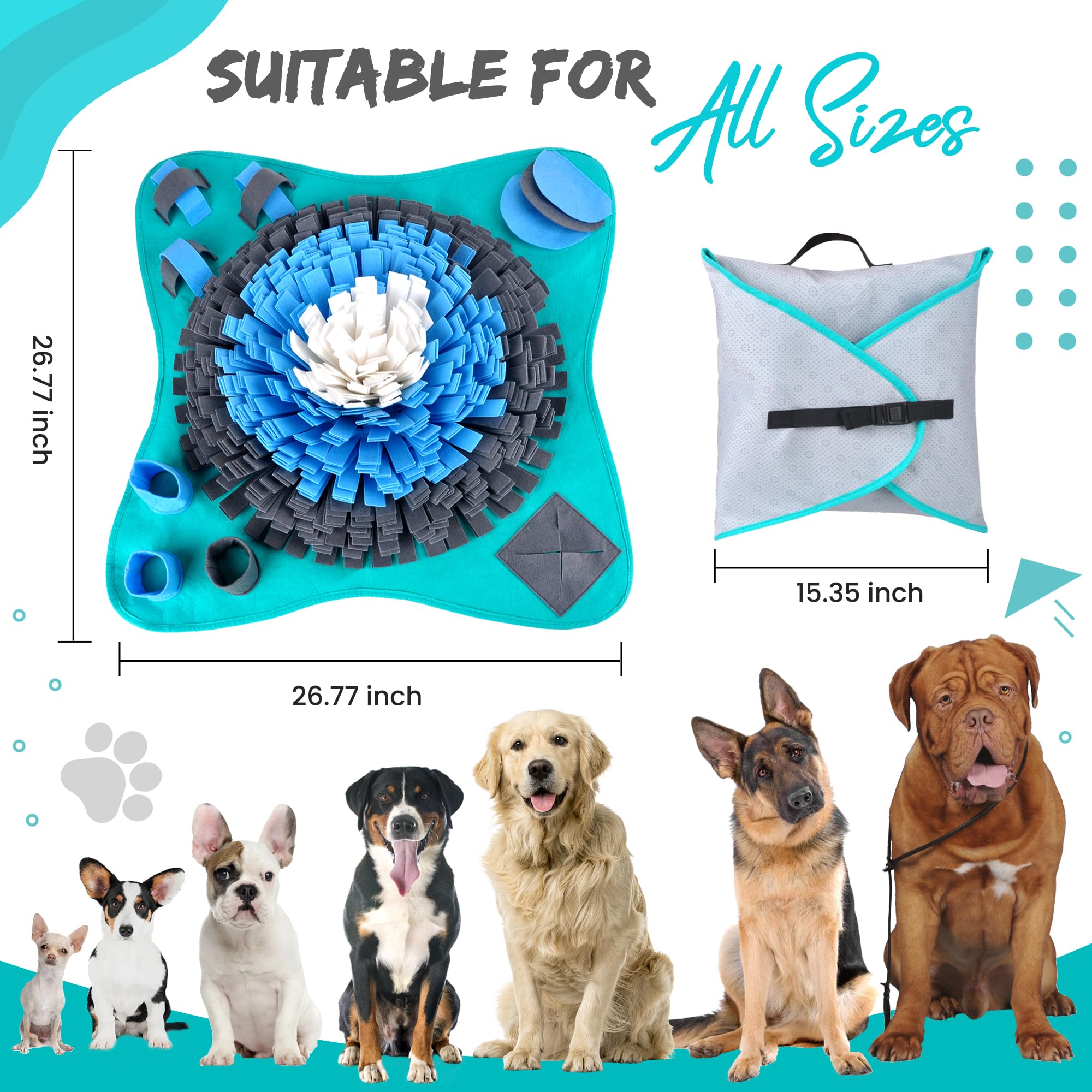 Friendly Barks tapis olfactif: lavage en machine pour hygiène facile.