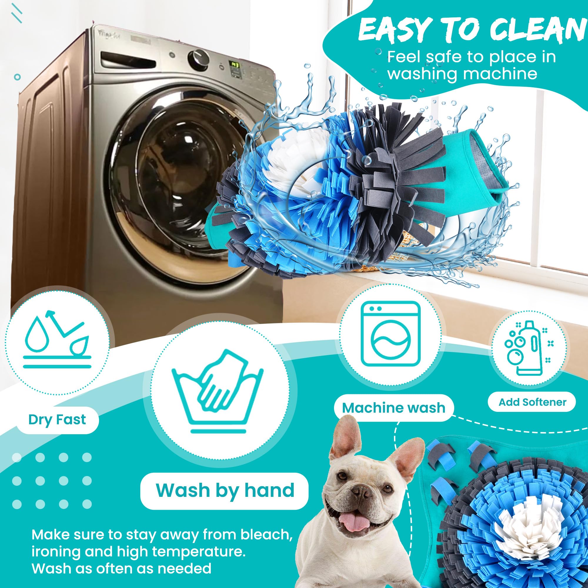 Friendly Barks tapis olfactif: matière éco-polaire douce et durable.