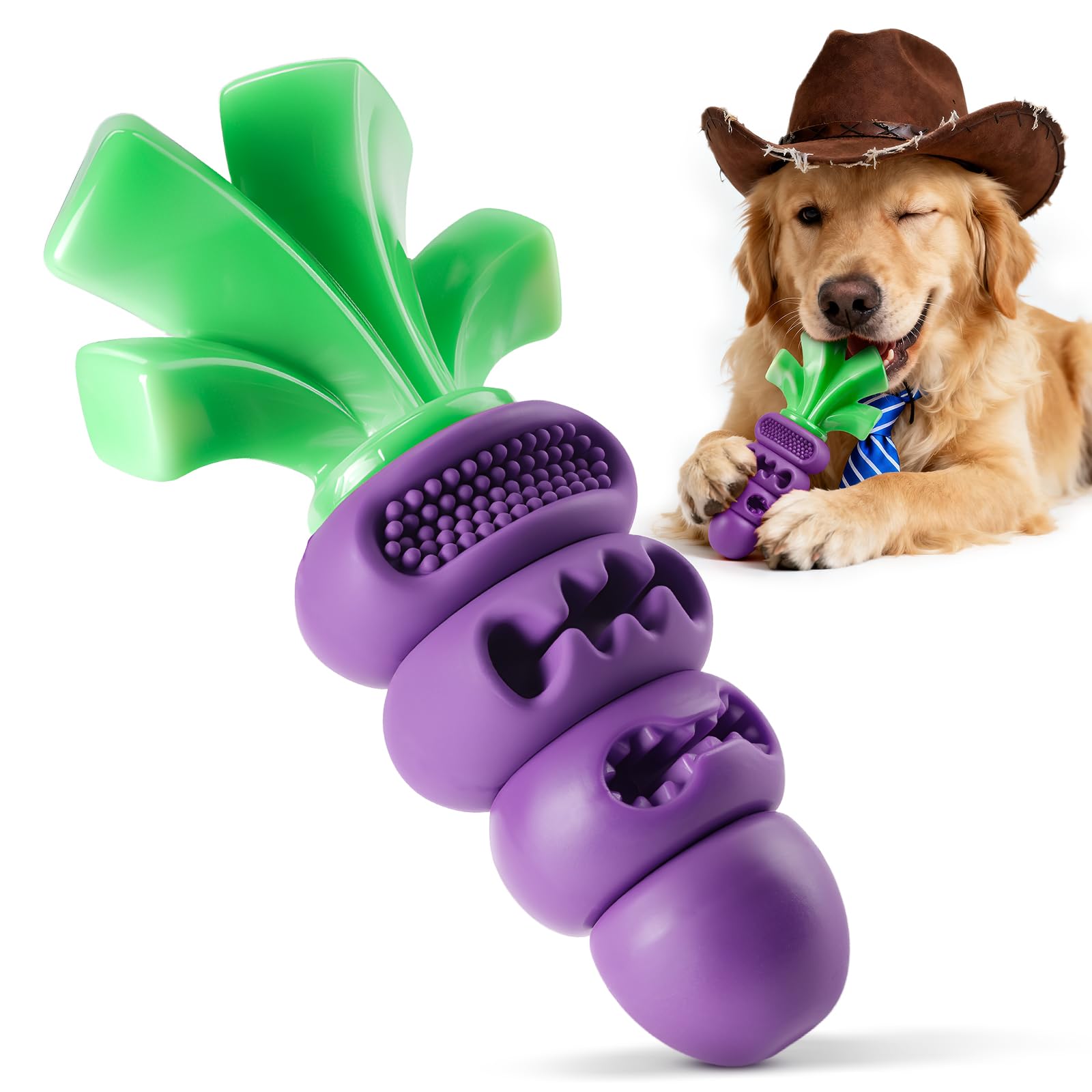 Frienhund carotte indestructible: jouet durable pour apaiser les morsures et occuper le chien.