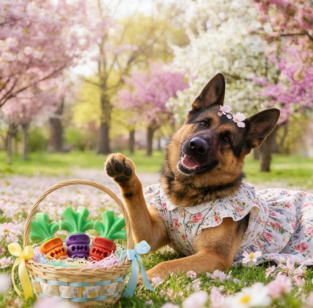 Frienhund chien rongeant jouet violet: idéal pour chiens puissants et longue durée de jeu.