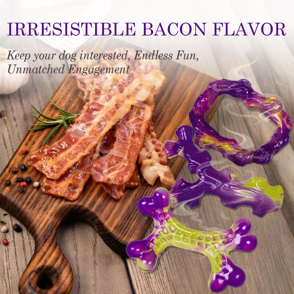 Frienhund goût bacon qui attire l’attention et prolonge le jeu.