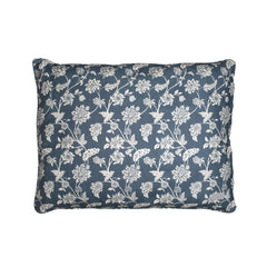 Coussin grand format Fringe Indienne Coastal Blue pour chien, confort durable.