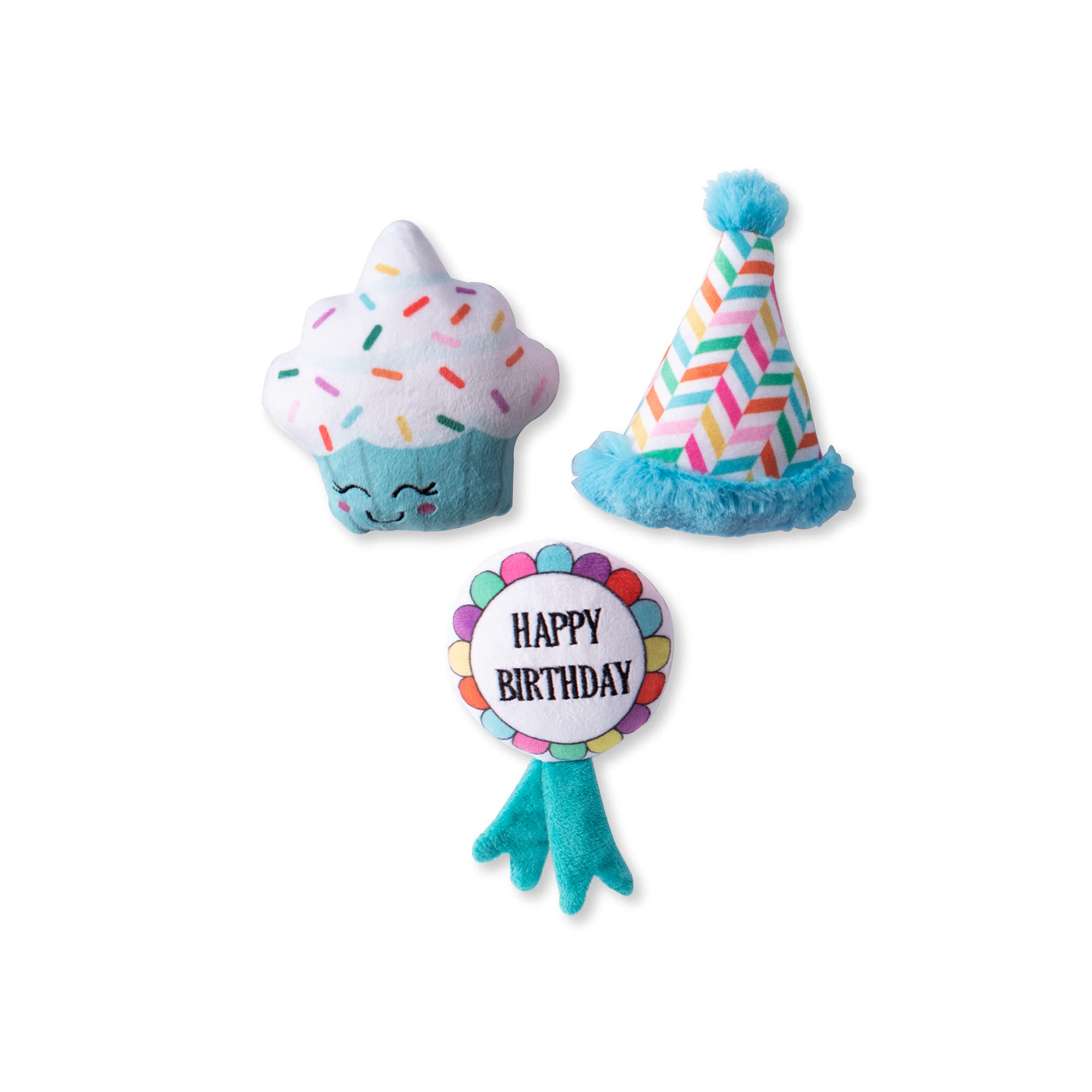 Jouet peluche Fringe Happy Bark-Day pour petit chien, parfait pour le jeu et les sessions de ramener