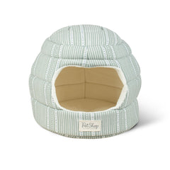 Fringe Studio hutte-pour-animal Dusty Sage 2-en-1, confort compact pour petits animaux.