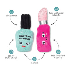 Jouet Fringe Studio pour chien avec sifflet bruyant, stimulation auditive.